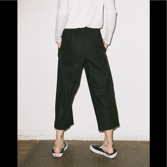 Deer and flyer Navy wool wide leg pull on pant - Picture 2 of 4